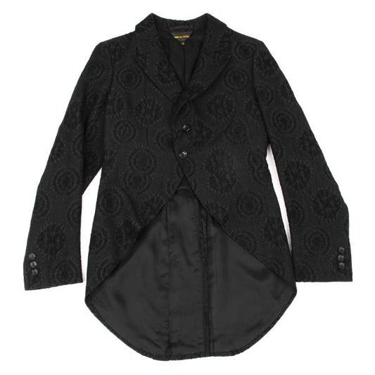 COMME des GARCONS Jacquard Wool Blend Jacket Black Size XS