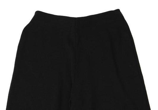 FENDI Knit Wide Pants Black Size 40