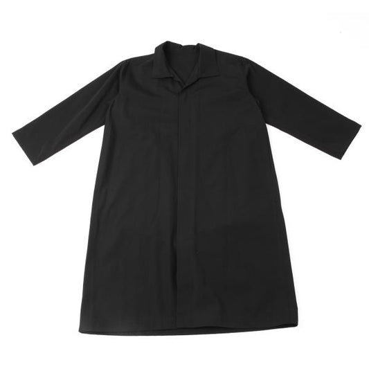 JURGEN LEHL Rayon Cotton Fly Front Coat Black Size M