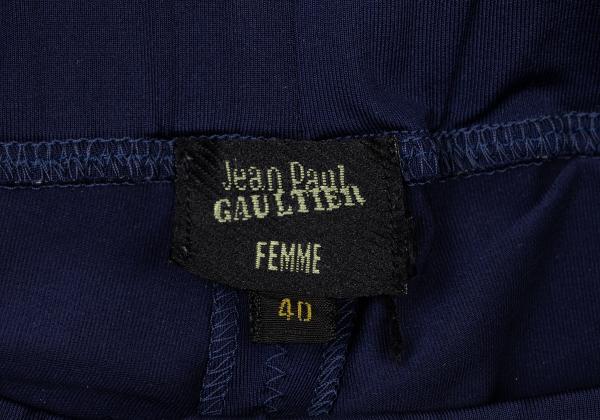 Jean Paul GAULTIER FEMME Stretch Nylon Leggings Navy Size 40