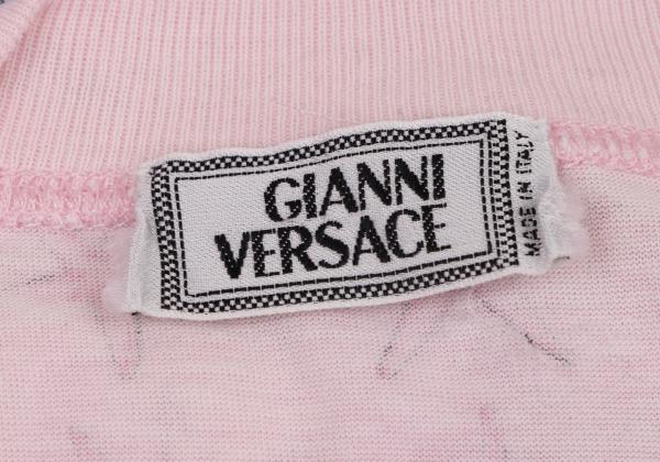 GIANNI VERSACE Cotton Starfish Print T-Shirt Pink Size M