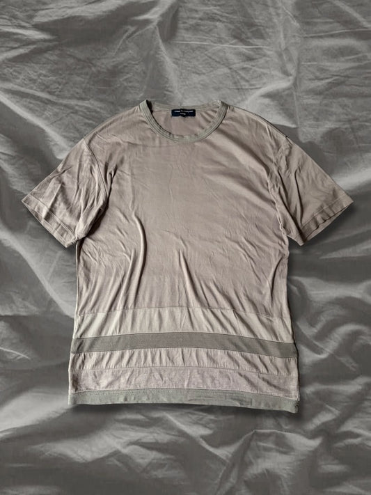 COMME des GAR SS16 Cotton Switching T-Shirt Beige Size S