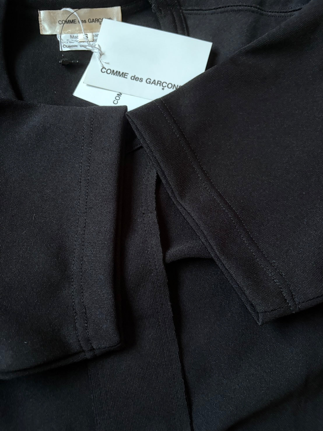 COMME des GARÇONS SS17 Double Cut-Out T-Shirt Black Size S