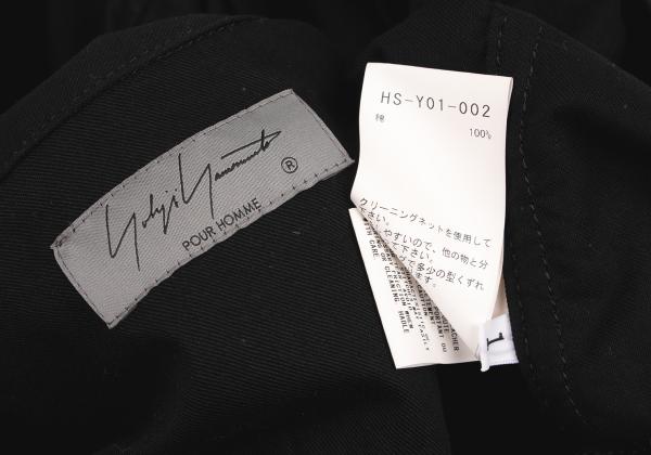 Yohji Yamamoto POUR HOMME 24SS Cotton Coat Black Size 1