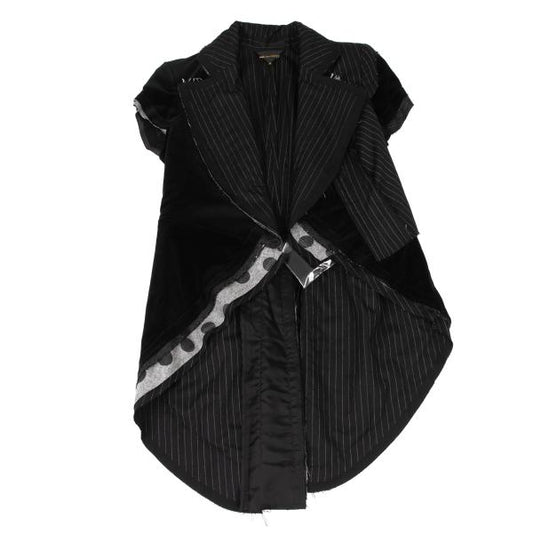 COMME des GARCONS 10SS Mixed Material Jacket Black Size M