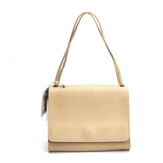 Plantation Leather Strap Pouch Beige