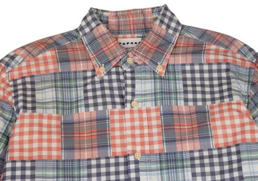Papas+ Crazy Check Print Cotton Shirt Multi Size S