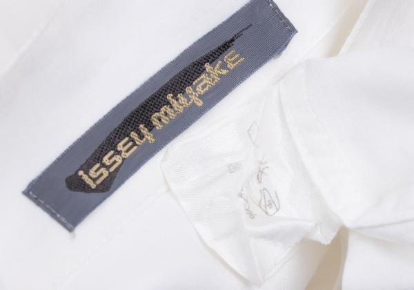 ISSEY MIYAKE MEN Cotton Pintuck Stand Shirt White Size M