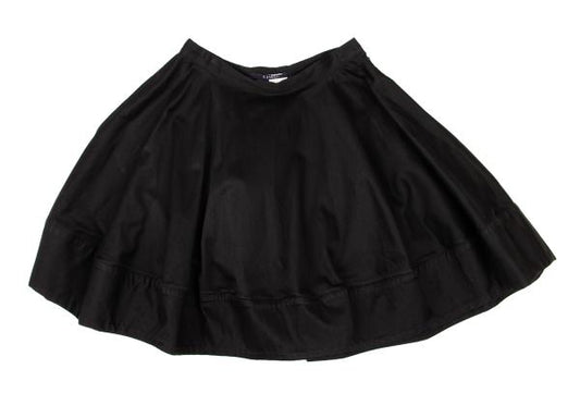 LIMI feu Cotton Stretch Wide Midi Skirt Black Size M