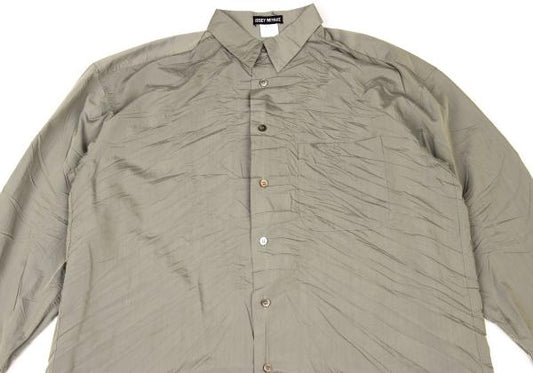 ISSEY MIYAKE MEN Poly Crinkle Shirt Khaki Size L