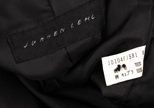 JURGEN LEHL Wool Design Weave Band Jacket Charcoal Size M