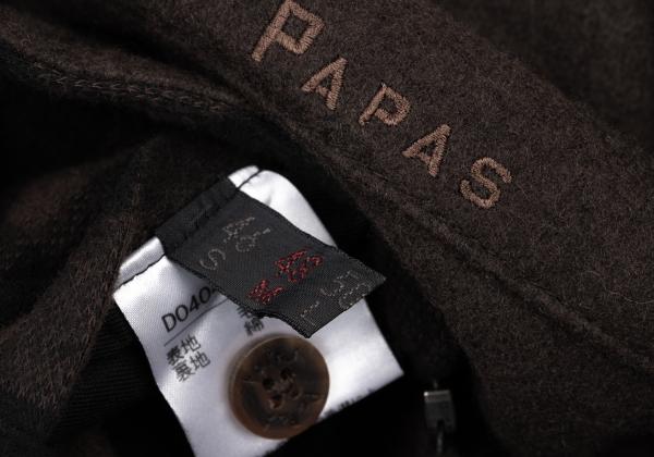 Papas Gingham Check Reversible Jacket Brown Size M