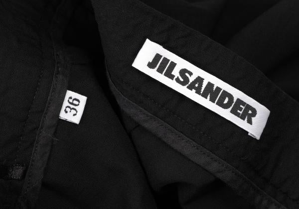 JIL SANDER Wool Blend Straight Pants Black Size 36