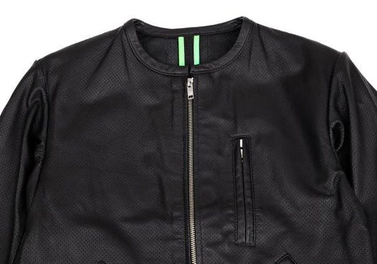 Y-3 15SS Sheepskin Mesh Back 3-Stripes Jacket Black Size XS