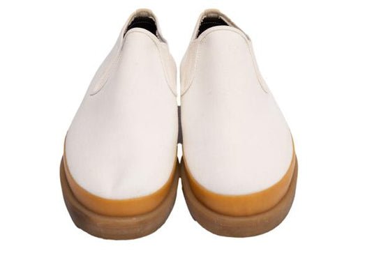 COMME des GARCONS HOMME Canvas Slip-On Off-White Size 24.5cm