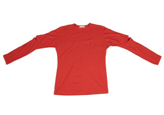 COMME des GARCONS Wool Elbow Cutout Knit Sweater Red Size M