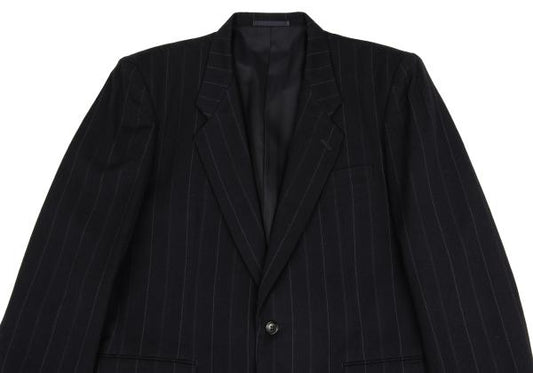 COMME des GARCONS HOMME Pinstripe Wool 2B Jacket Navy Size M