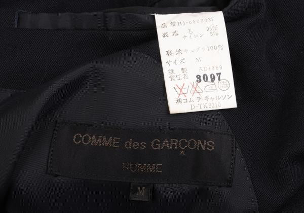 COMME des GARCONS HOMME Wool Twill 2B Jacket Navy Size M