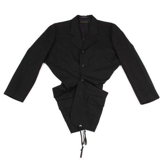 COMME des GARCONS Deformed Hem Wool Jacket Black Size M