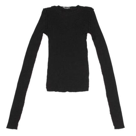 JUNYA WATANABE CdG Wool Rib Inside Out Sweater Black Size M