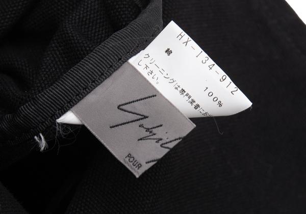 Yohji Yamamoto POUR HOMME Printed 2-Way Cotton Bag Black