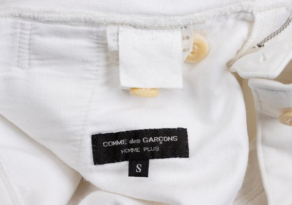 COMME des GARCONS HOMME PLUS Cotton Pants Off-White Size S