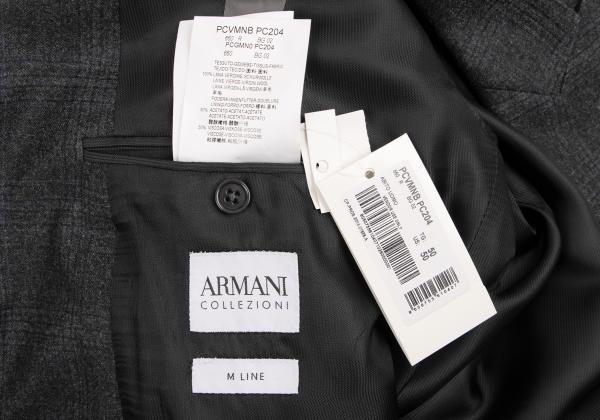 Armani Collezioni BRA MEX Glen Check DB Peaked