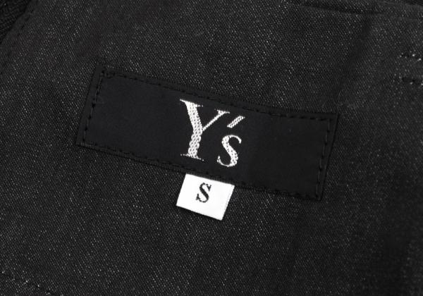 Y's Charcoal Back Slit A-Line Skirt Size S