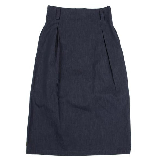 Y's Back Slit A-Line Skirt Indigo Size S