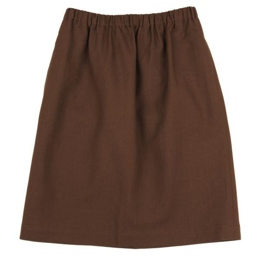 COMME des GARCONS Brown Wool Elastic Waist Skirt Size M