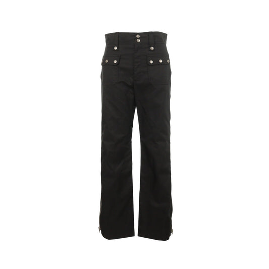 GUCCI Black Nylon Casual Pants Size 44