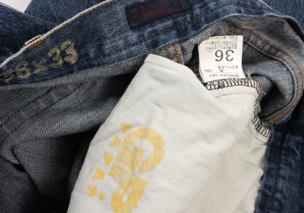Papas Patch Washed Denim Jeans Indigo Size 36