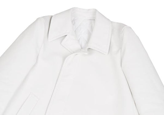 COMME des GARCONS HOMME PLUS White Quilted Coat Size S