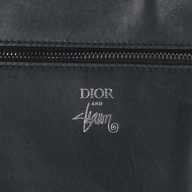 DIOR x Shawn Stussy Logo Leather Tote Bag Size ONE SIZE