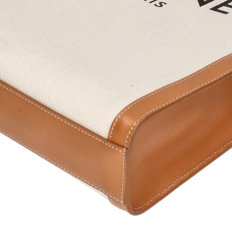 CELINE Vertical Cabas Small Canvas Logo Tote Size ONE SIZE