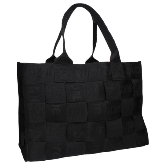SUPREME 23SS Woven Large Tote Bag Black Size LARGE