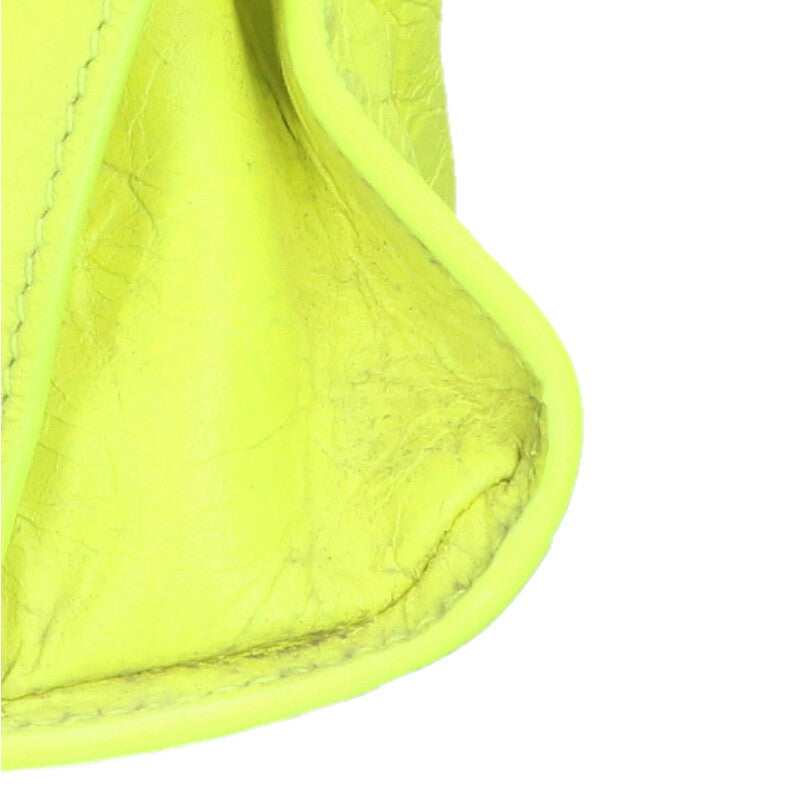 Balenciaga XS 2way Leather Handbag Yellow One Size