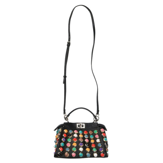 FENDI Peekaboo Mini Multi Studded Leather Size ONE SIZE