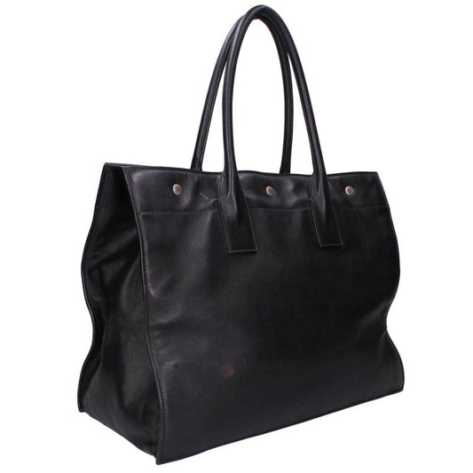 SAINT LAURENT PARIS Rive Gauche Logo Leather Size ONE SIZE