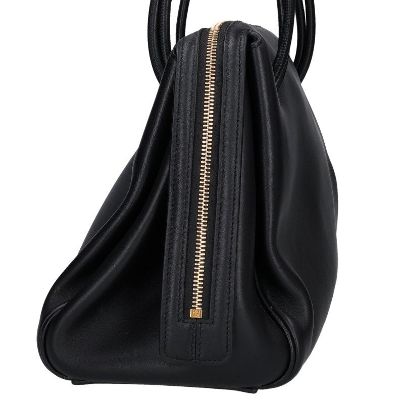 LOEWE Madrid Supple Grain Calf Black Gold Handbag Size ONE SIZE