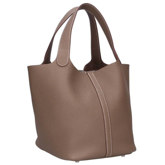 HERMES Picotin Lock MM G-Stamp Handbag Brown Size MM