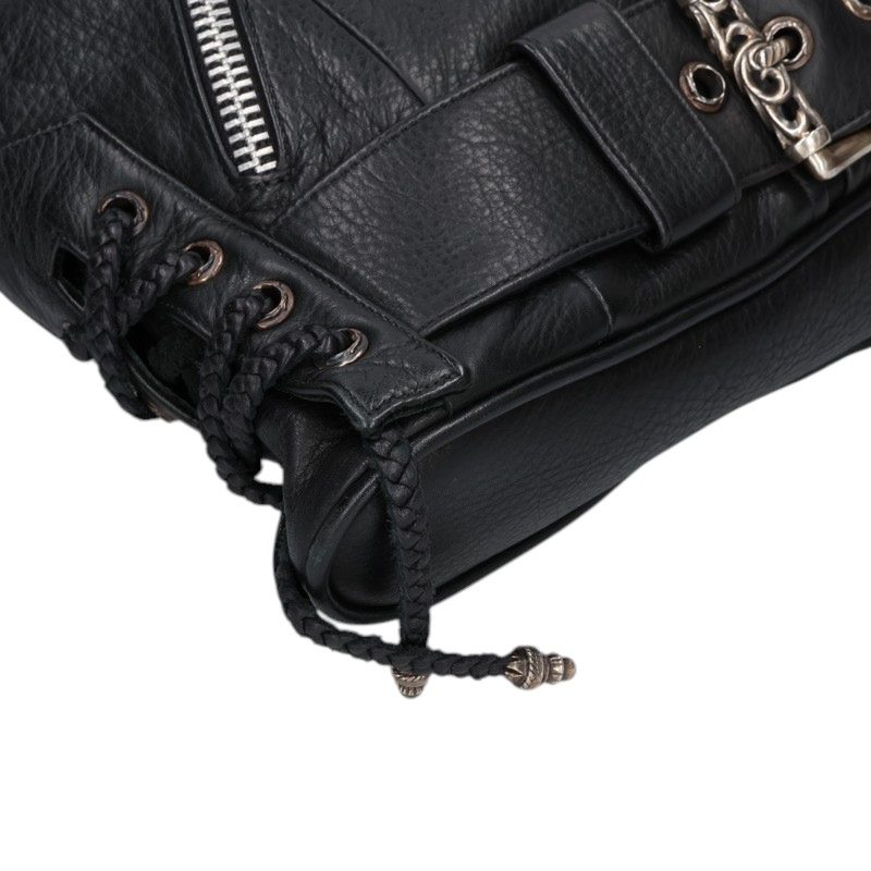Chrome Hearts JJ Dean Large Leather Riders Jacket Multi