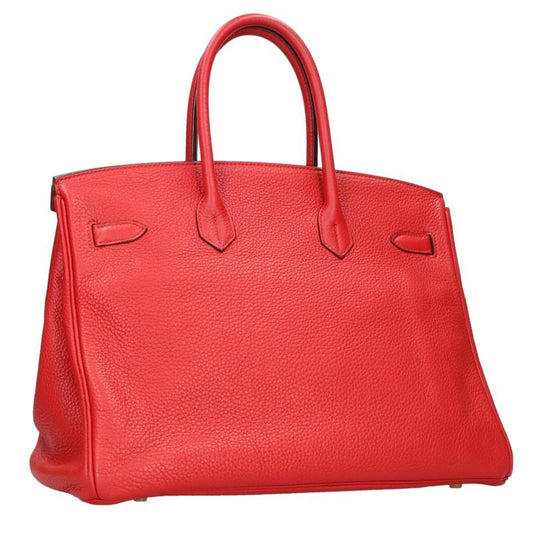HERMES Birkin 35 Rouge Casaque Clemence Handbag Size 35