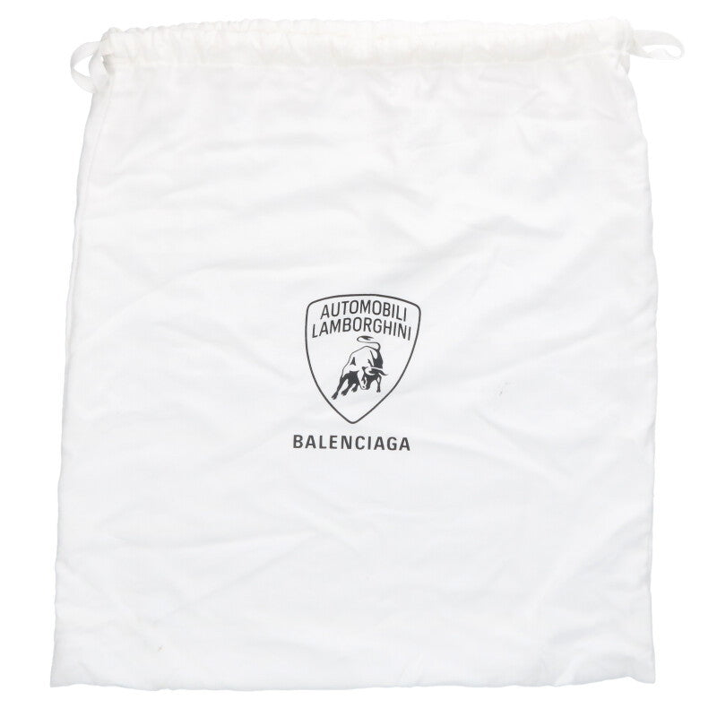 Balenciaga Leather Shoulder Bag Black x Gold