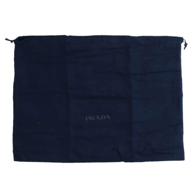 PRADA Re-Nylon Saffiano Leather Shoulder Bag Size ONE Black