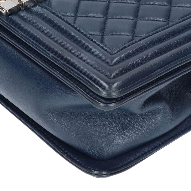 CHANEL Boy Chanel 25 Lambskin Chain Bag Size ONE SIZE