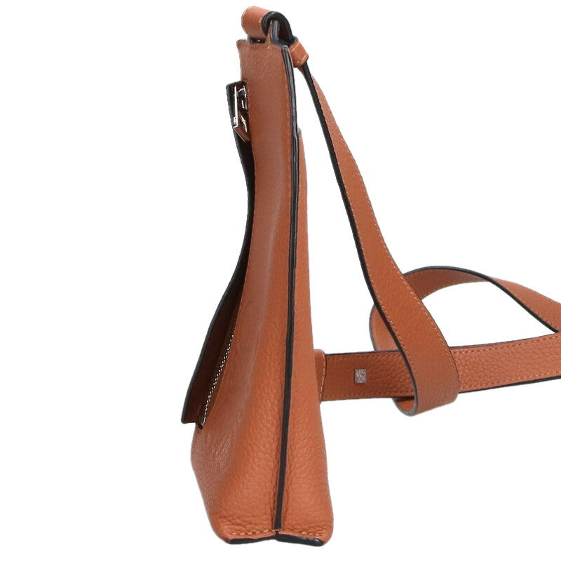 LOEWE Vertical T Pocket Leather Bag Brown Size ONE SIZE