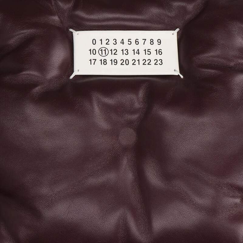 Maison Margiela Glam Slam Leather Shoulder Bag Red