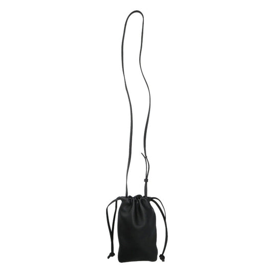 Marni Leather Phone Case Shoulder Bag Black