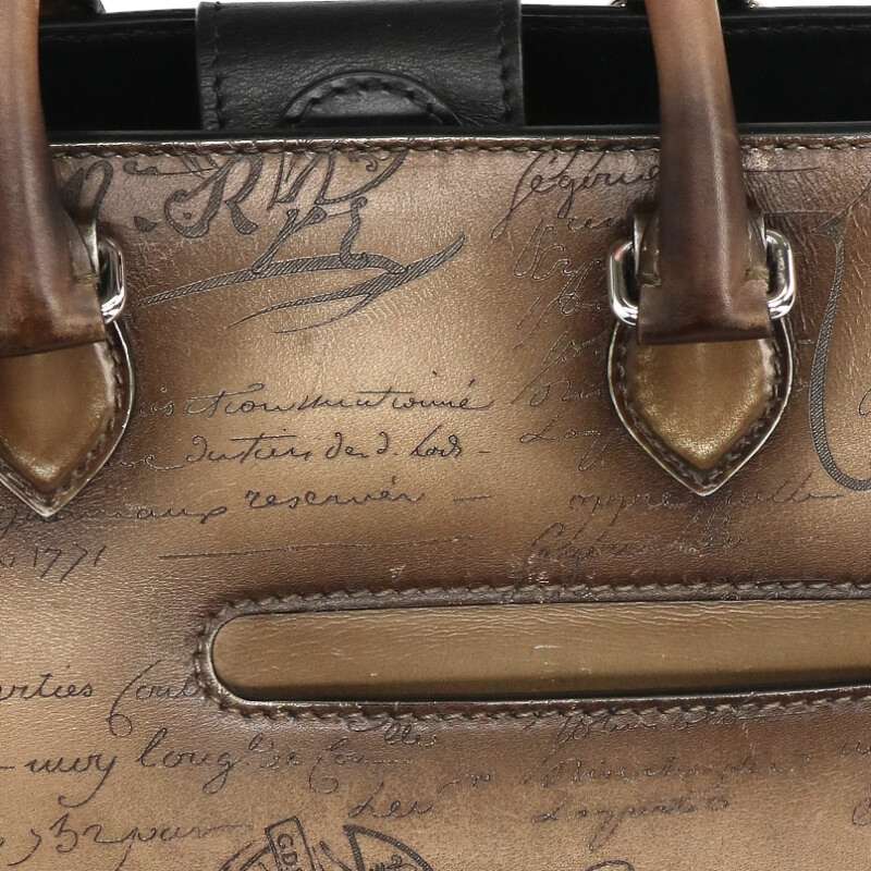 Berluti Green Scritto Leather 2-Way Shoulder Size ONE SIZE